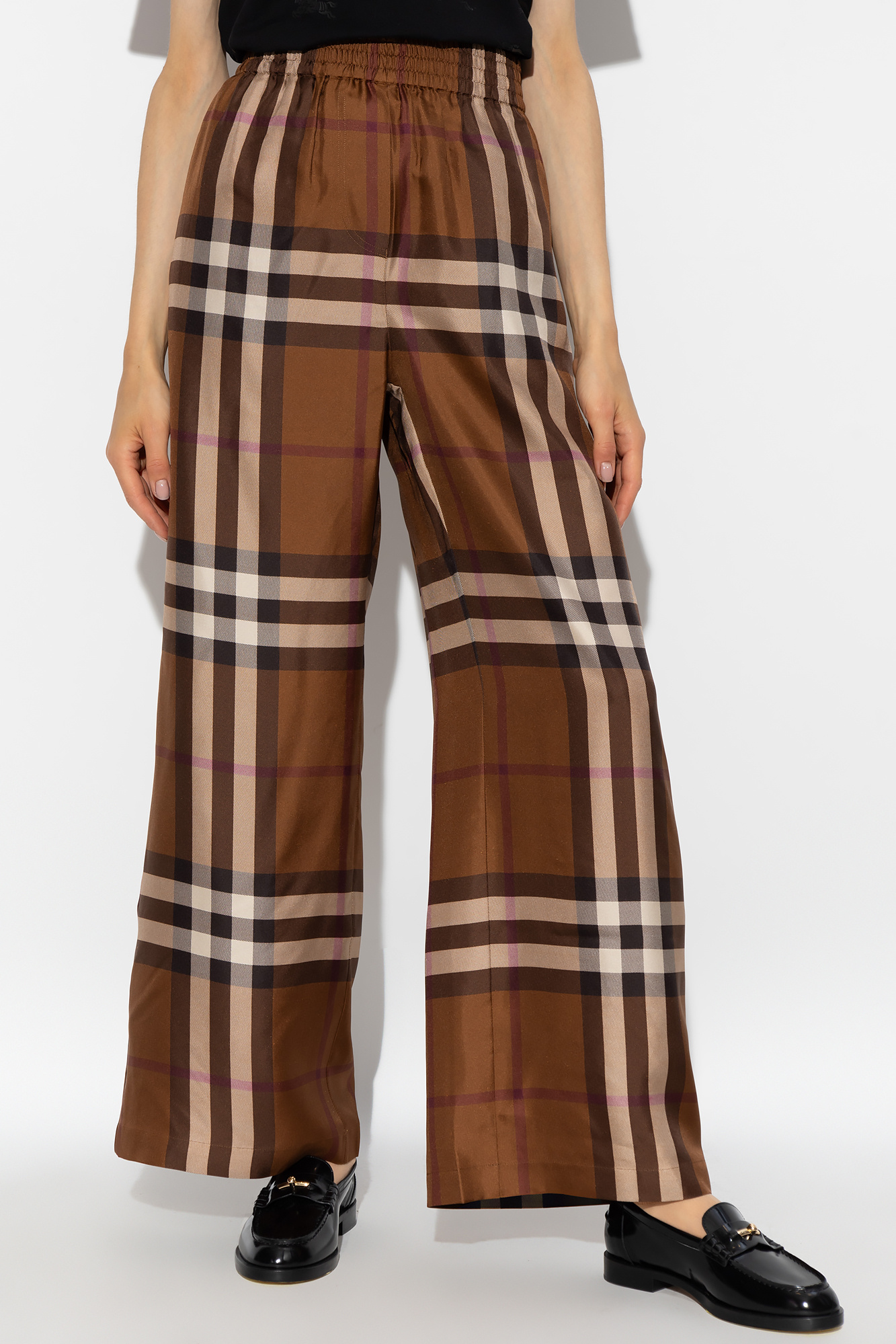 Burberry wide hotsell leg pants